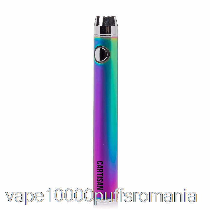 Vape Romania Buton Cartisan Vv 900 Dual Charge 510 Baterie [micro] Curcubeu